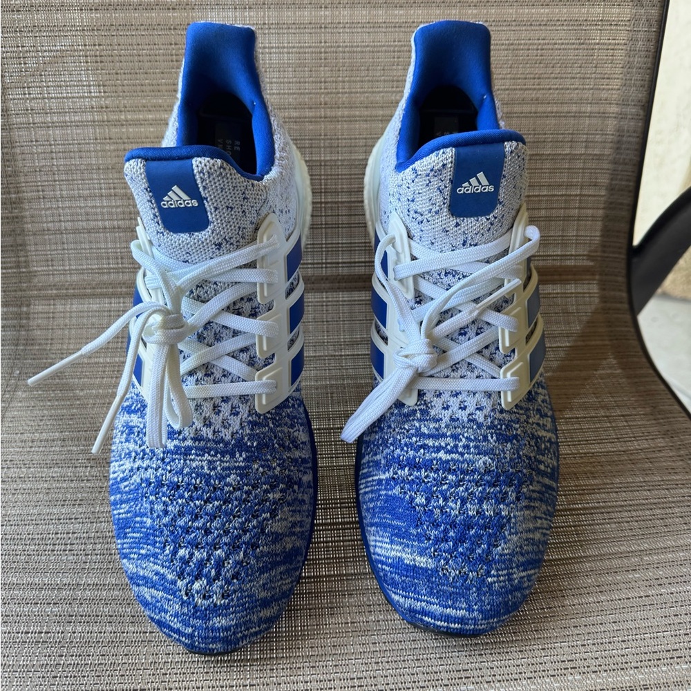 Adidas Blue and White Running Shoes
